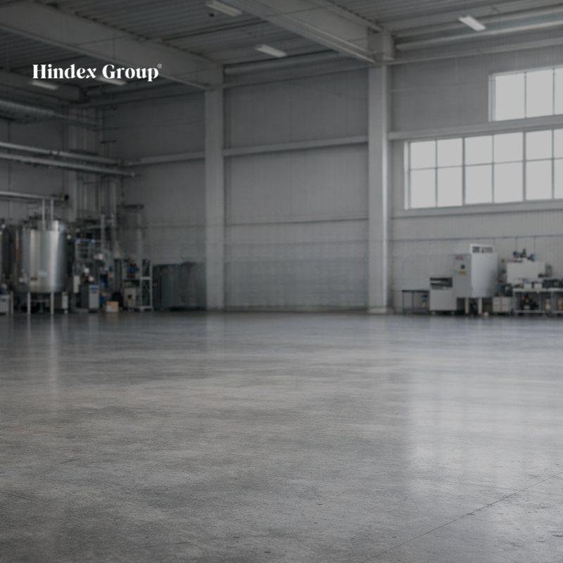 clean manufacturing facility interior representing industrial gas supply and pricing operations